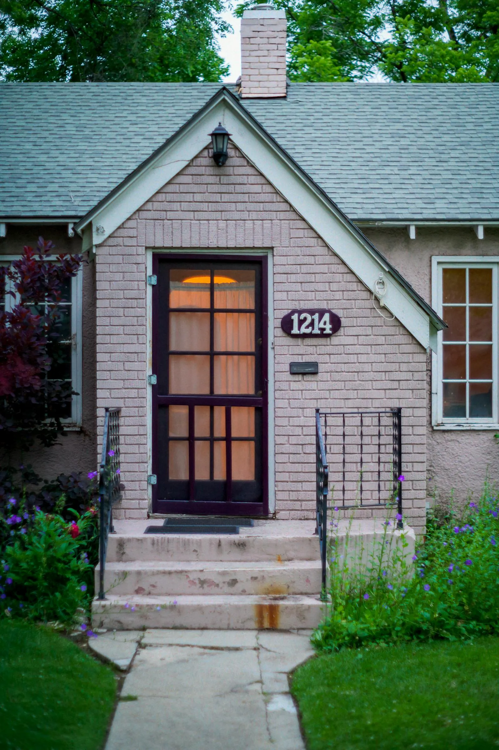 Welcoming residential front door and entryway